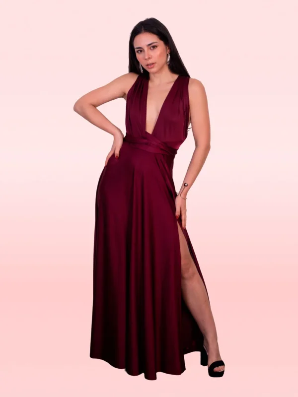 Vestido Bahamas Merlot