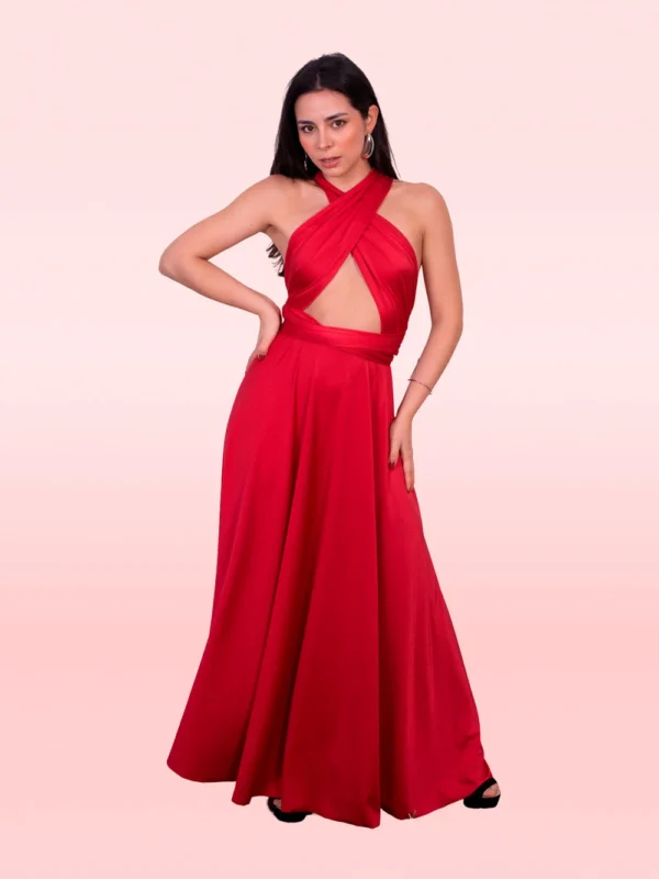 Vestido Bahamas Rojo Escarlata