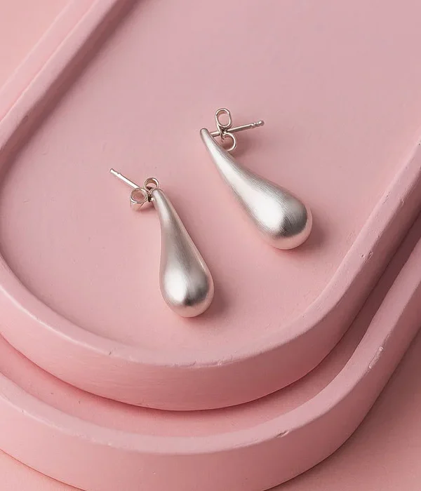 Aretes Lugano Silver - Imagen 1