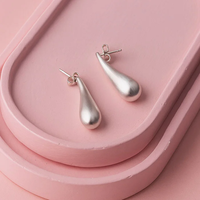Aretes Lugano Silver - Imagen 1