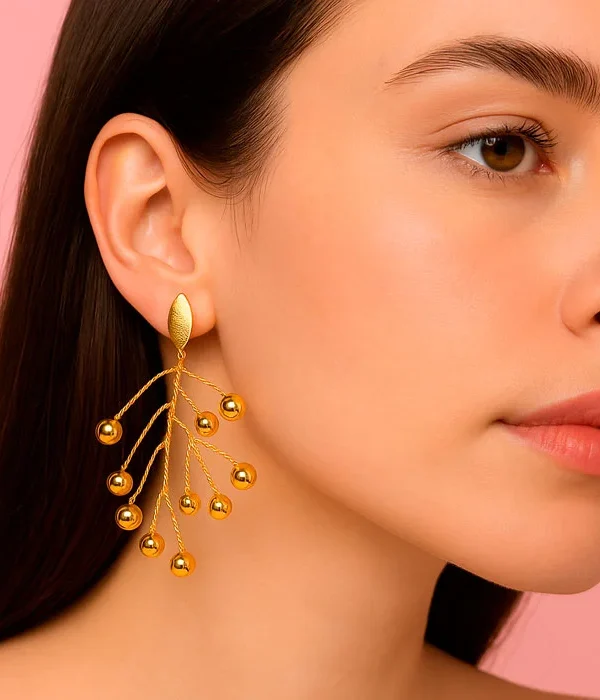 Aretes Mar de Oro - Imagen 1