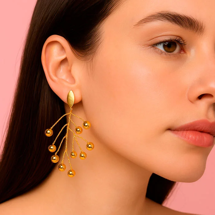 Aretes Mar de Oro - Imagen 1