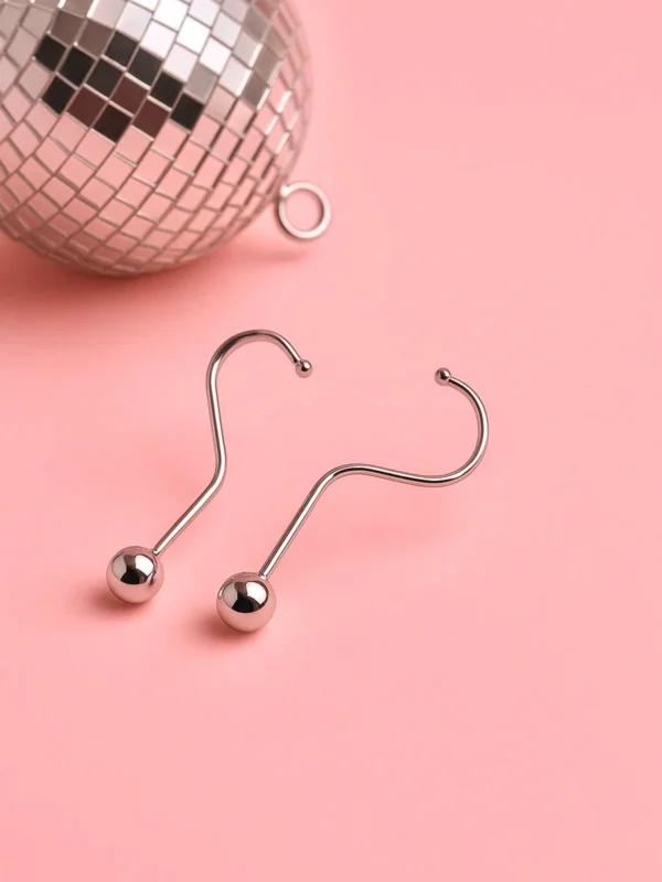 Aretes Martini Silver - Imagen 1