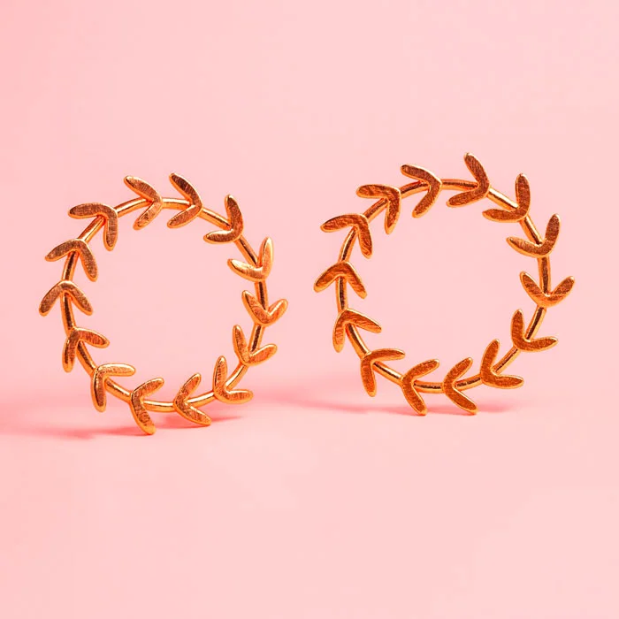 Aretes Nature Rose - Imagen 1