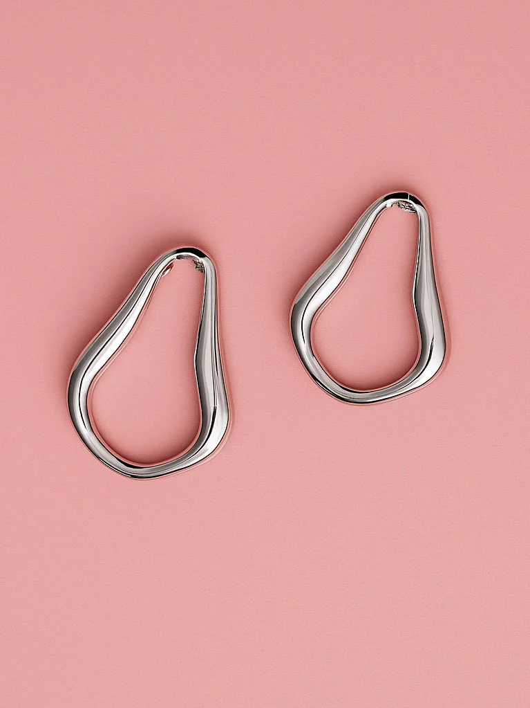 Aretes Velvet Silver - Imagen 1