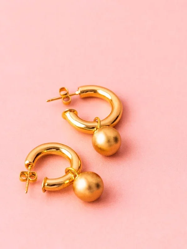 Aretes Zurich Gold - Imagen 1