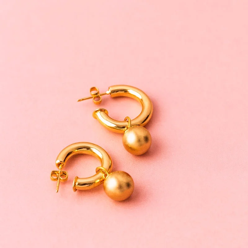 Aretes Zurich Gold - Imagen 1