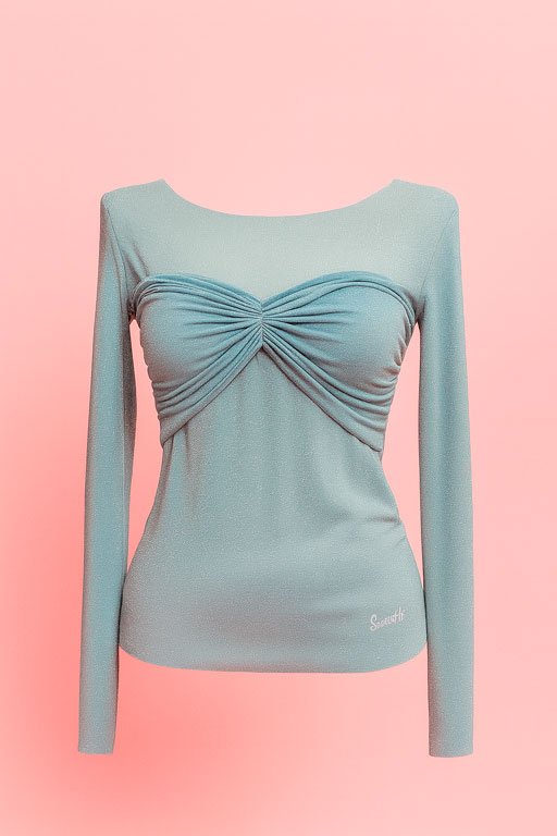 Top Cosmopolitan Azul Grisáceo