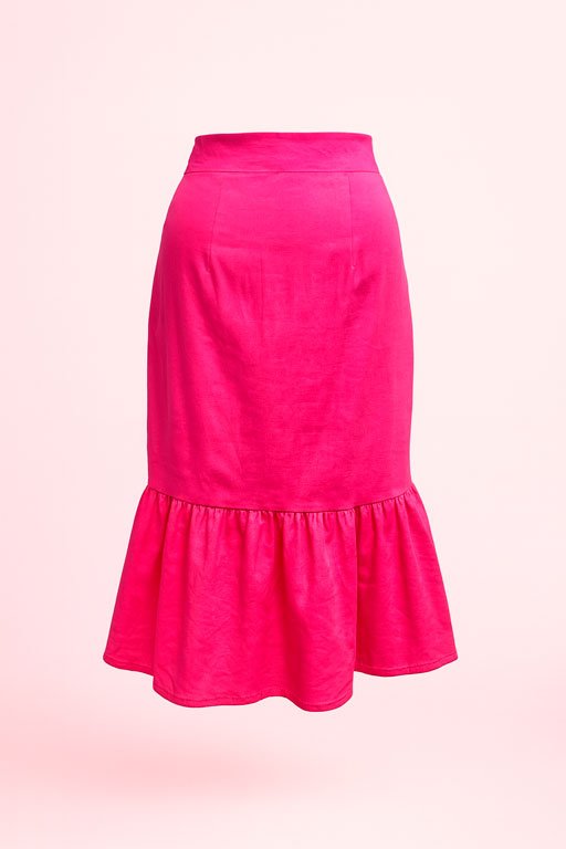 Falda Midi Fucsia