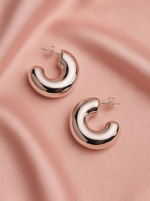 Aretes Rigate Silver