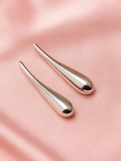 Aretes Maxi Moet Silver