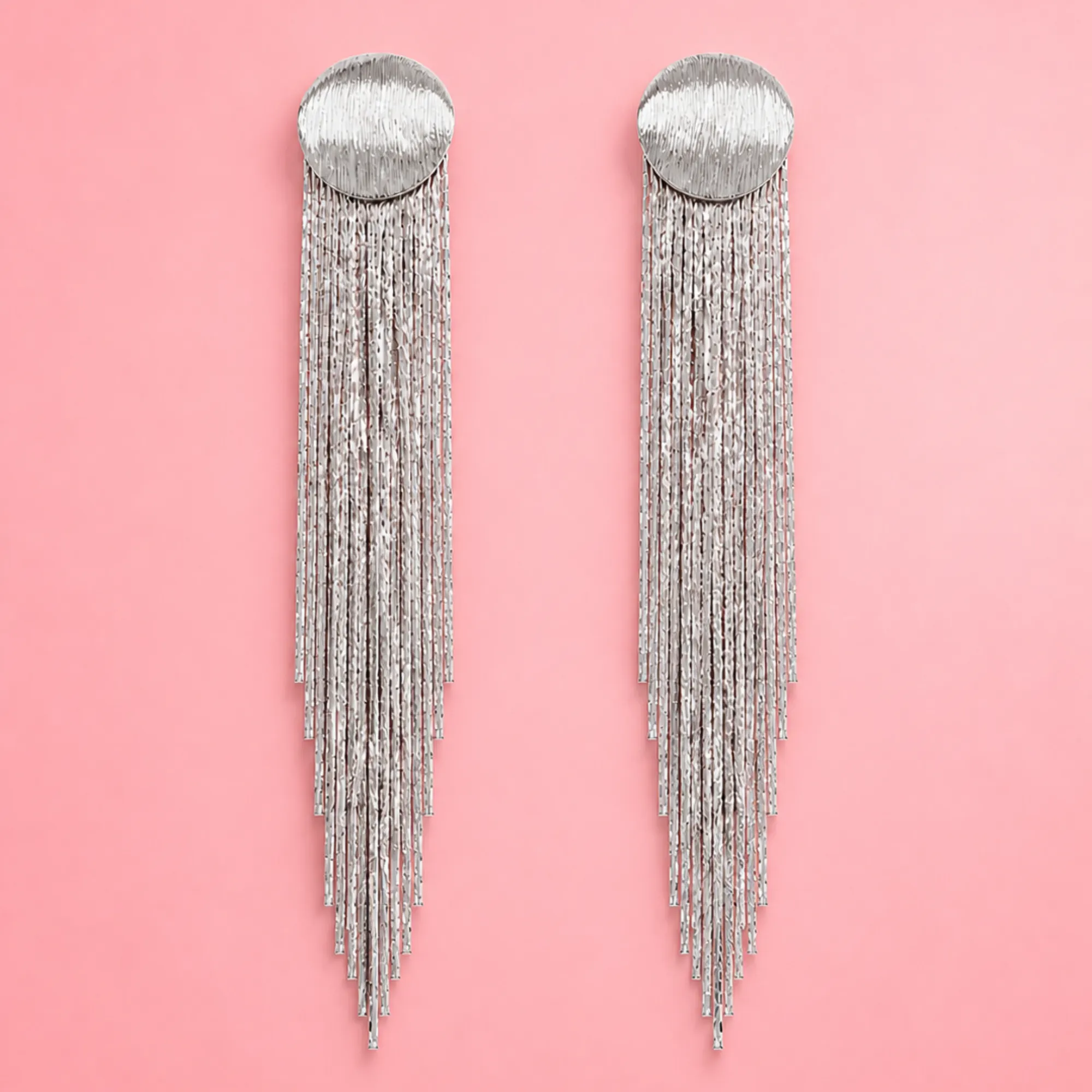 Aretes Tagliatelle Silver