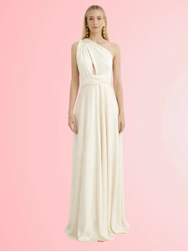 Vestido Bahamas Marfil Forrado