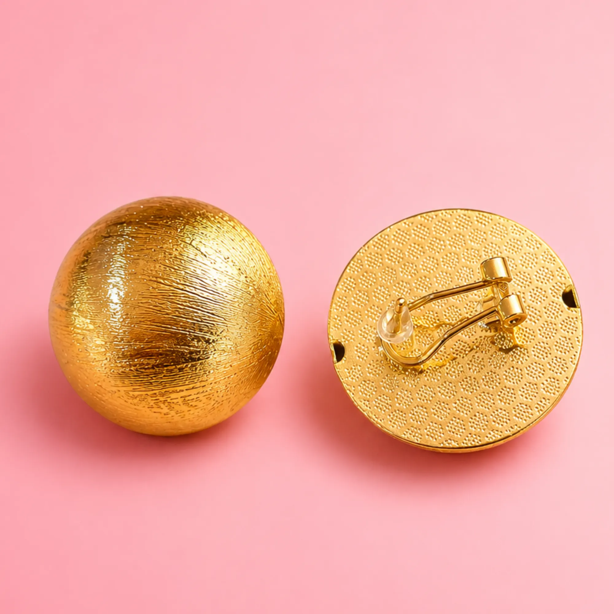 Aretes Golden Bubble