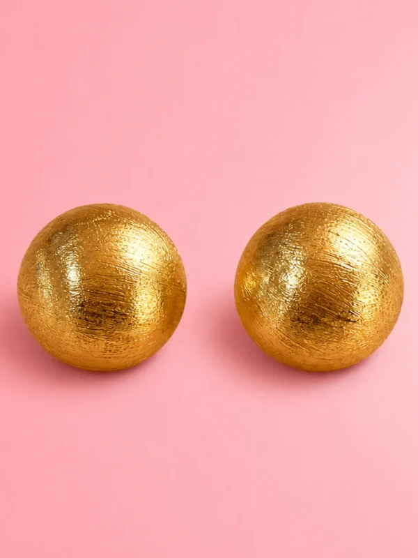 Aretes Golden Bubble