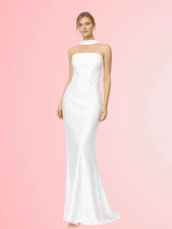 Vestido Capri Blanco Forrado